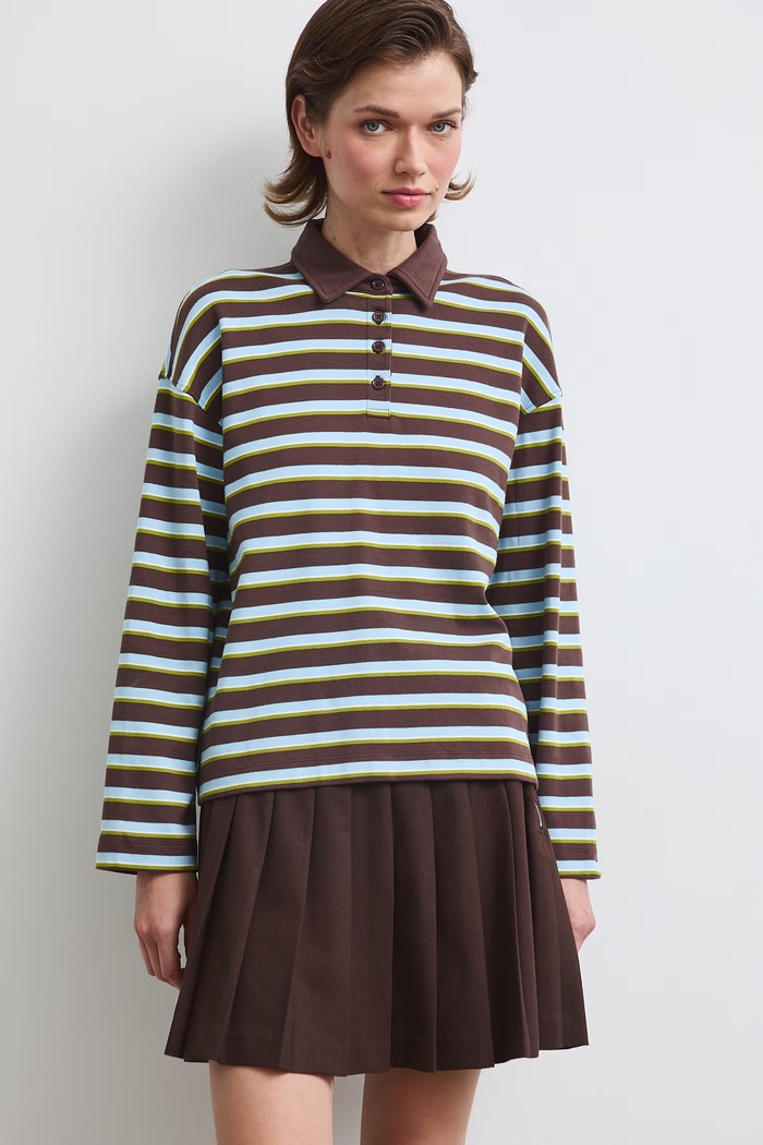 Medicine Longsleeve damski bawełniany RW26-BUD400 brązowy RW26