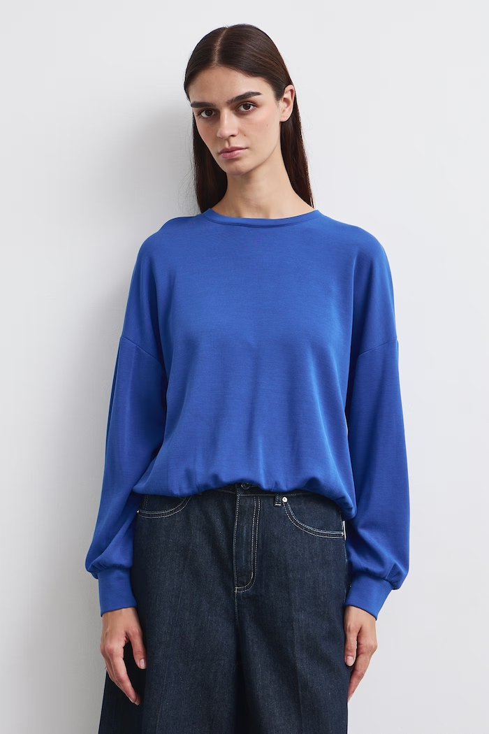 Medicine Longsleeve damski z wiskozą RW26-BUD501 niebieski RW26