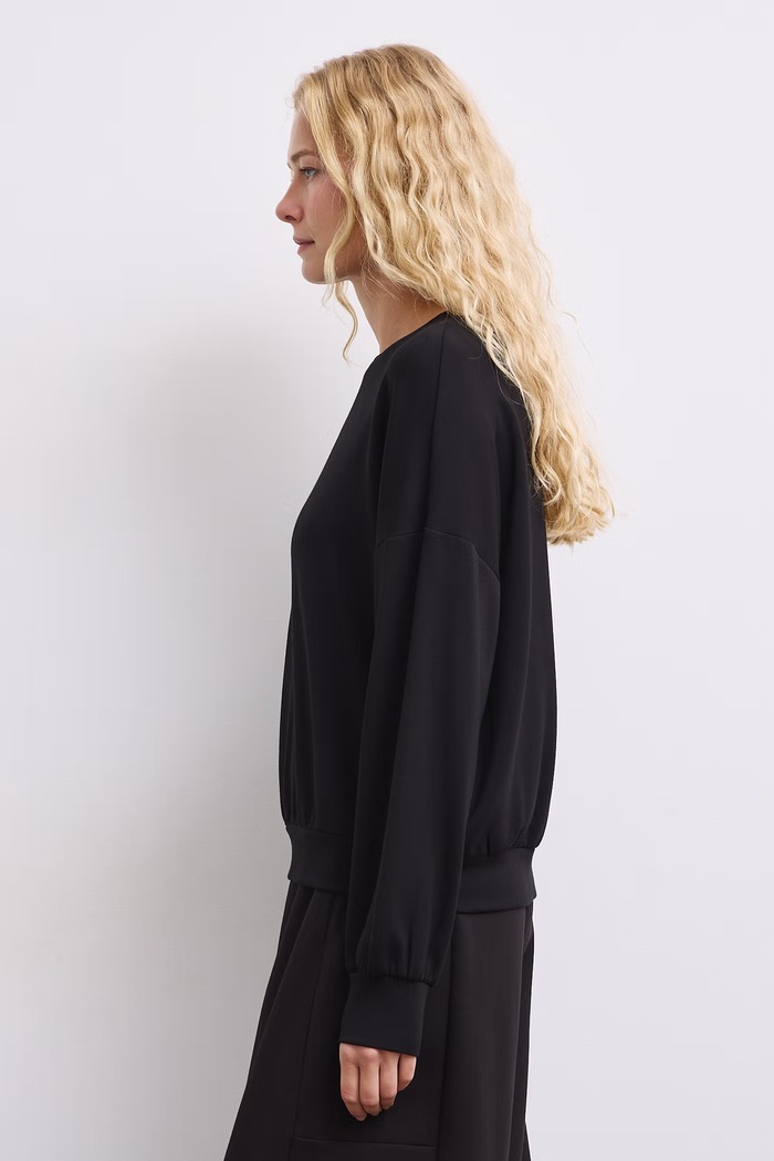 Medicine Longsleeve damski z wiskozą RW26-BUD501 czarny RW26