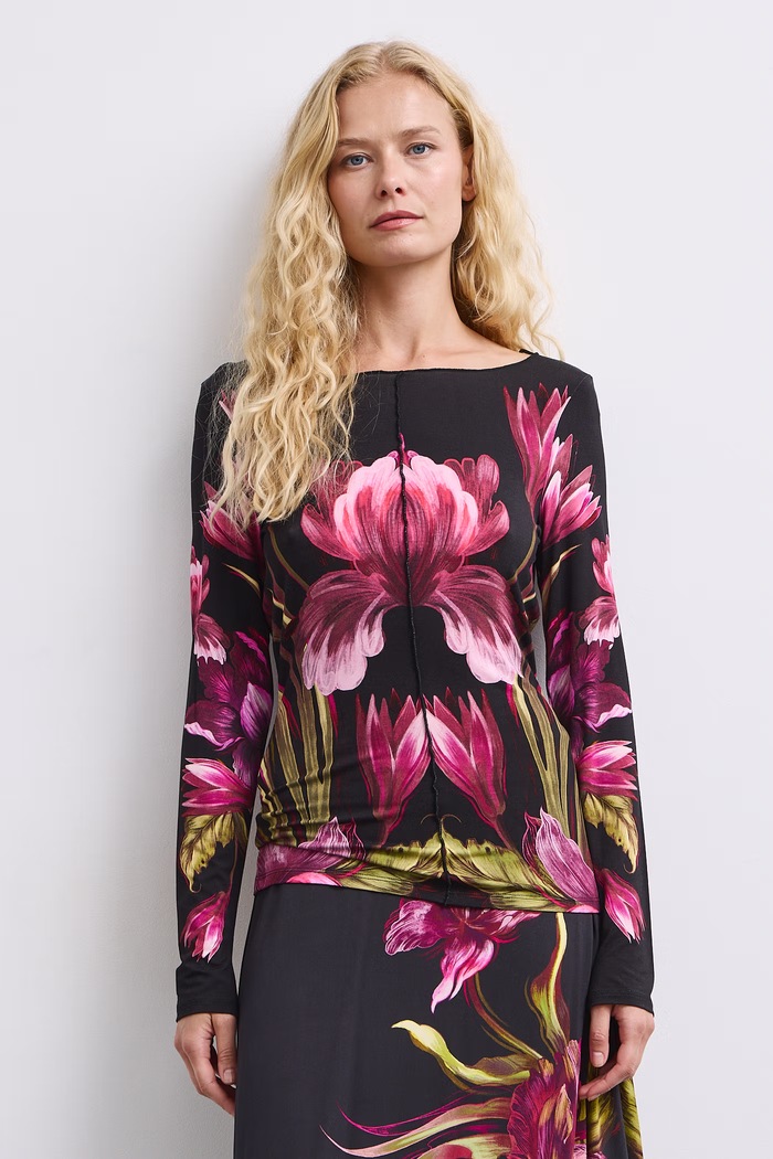 Medicine Longsleeve damski z wiskozą RW26-BUD503 czarny RW26