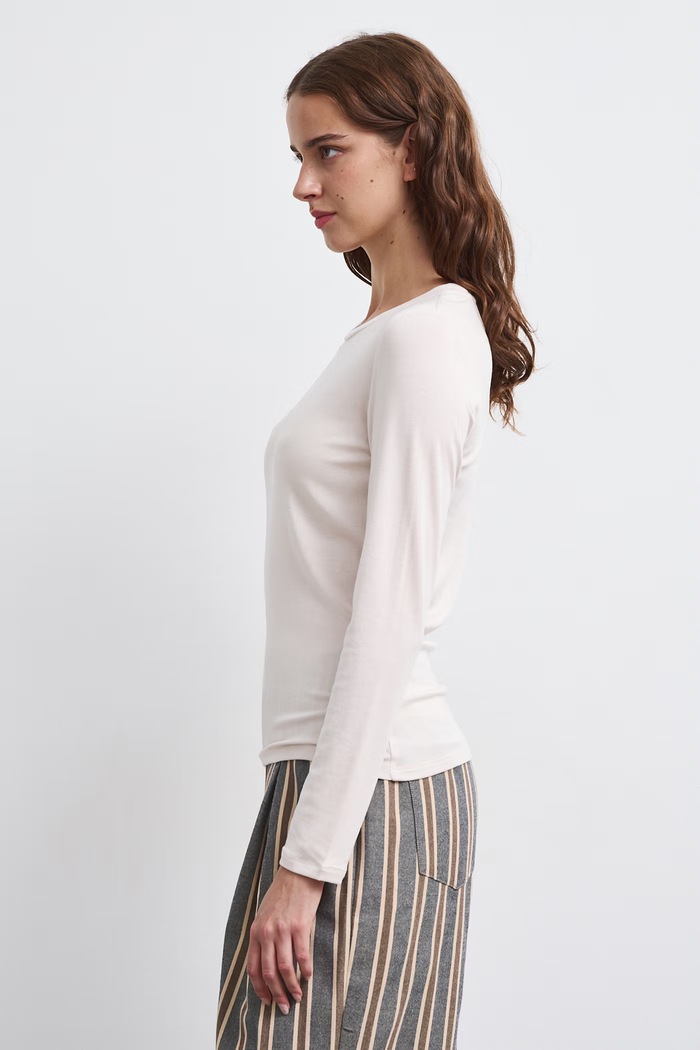 Medicine Longsleeve damski z dodatkiem wełny RW26-BUD801 beżowy RW26