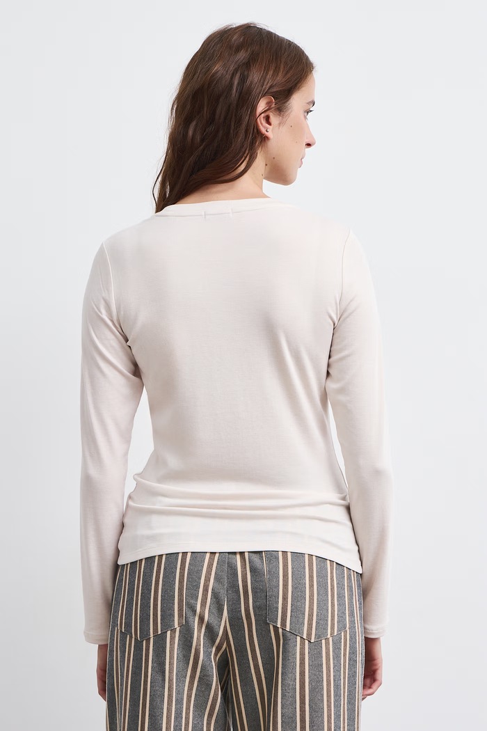Odzież Medicine Longsleeve damski z dodatkiem wełny RW26-BUD801 beżowy