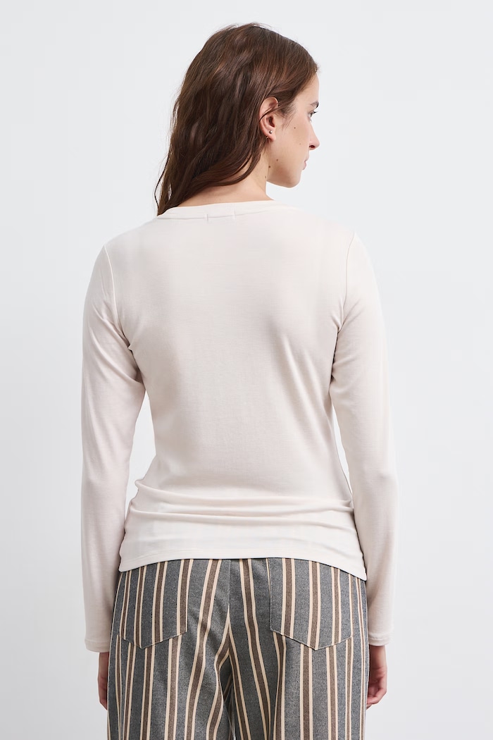 Odzież Medicine Longsleeve damski z dodatkiem wełny RW26-BUD801 beżowy