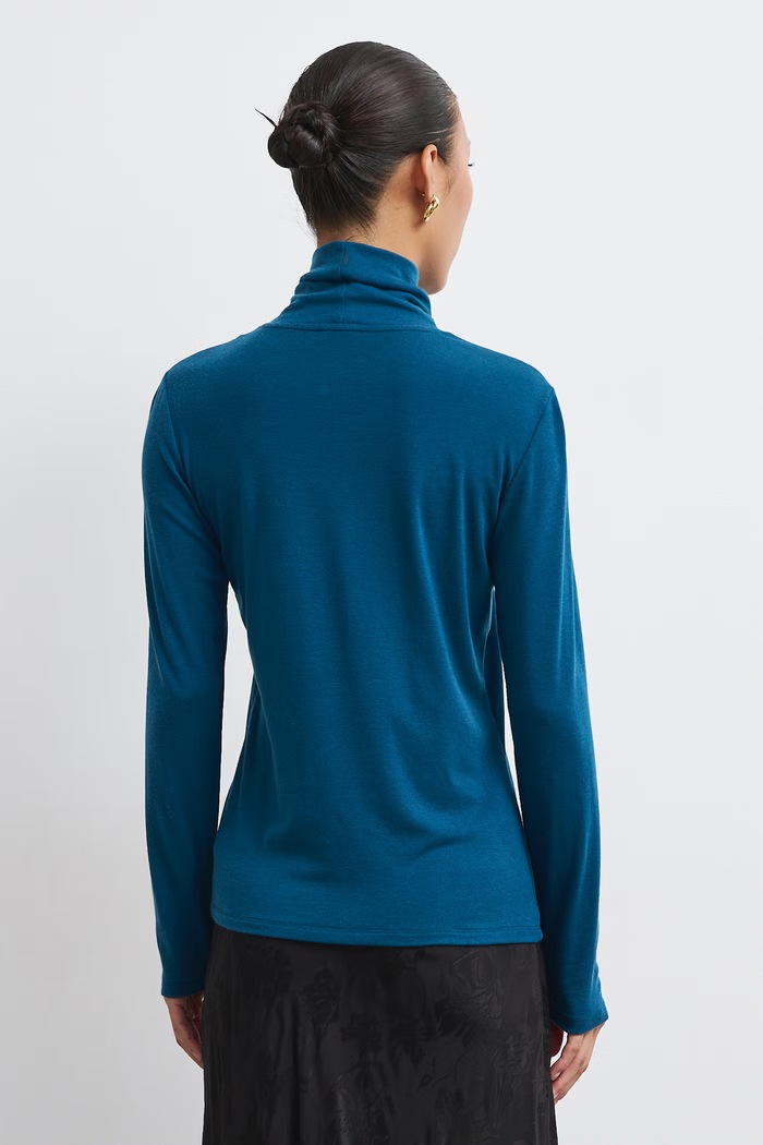 Odzież Medicine Longsleeve damski z dodatkiem wełny RW26-BUD803 turkusowy