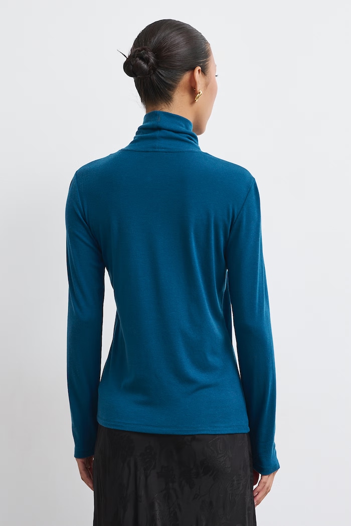 Odzież Medicine Longsleeve damski z dodatkiem wełny RW26-BUD803 turkusowy