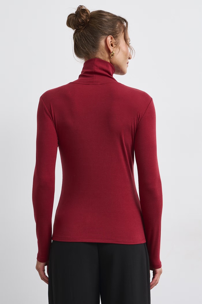 Odzież Medicine Longsleeve damski z dodatkiem wełny RW26-BUD803 bordowy