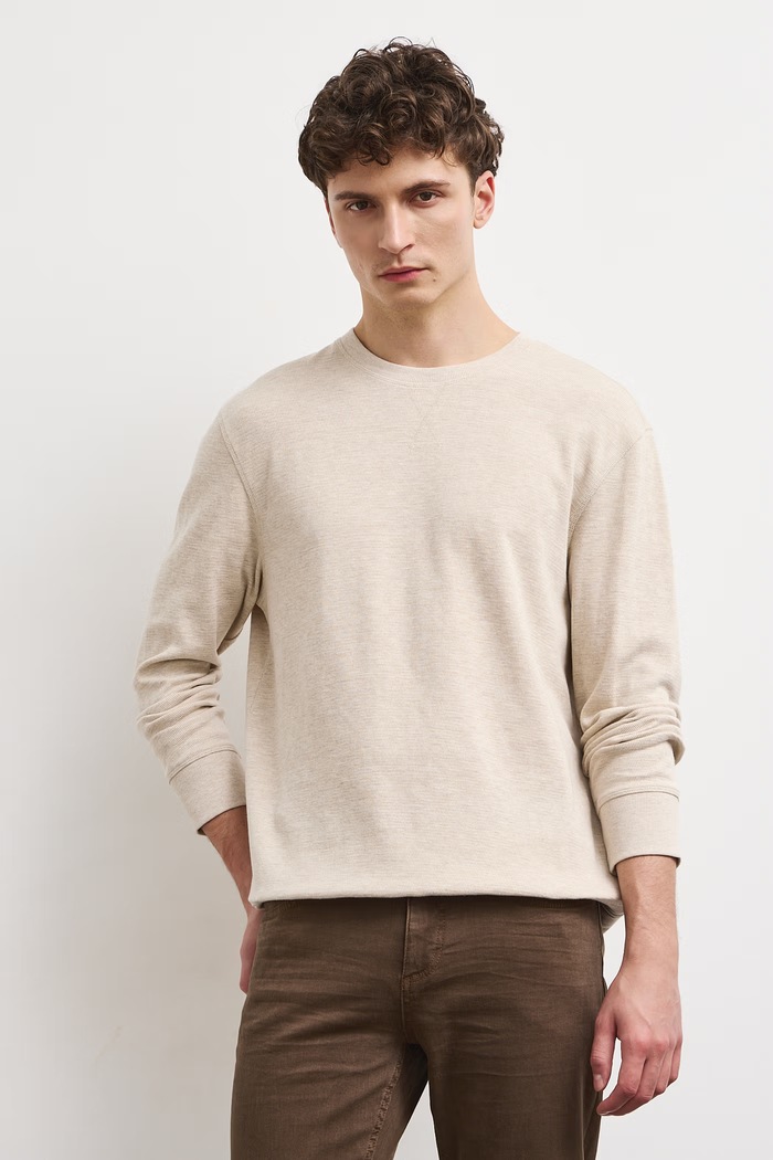 Medicine Longsleeve męski RW26-BUM051 beżowy RW26