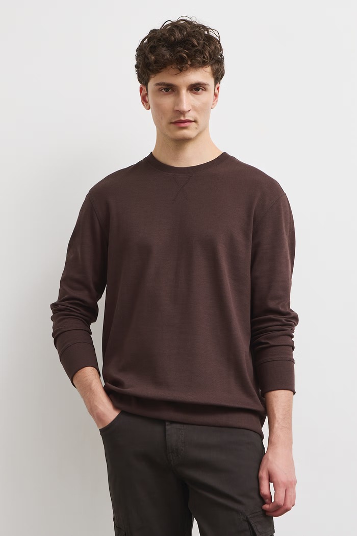 Medicine Longsleeve męski brązowy RW26-BUM051