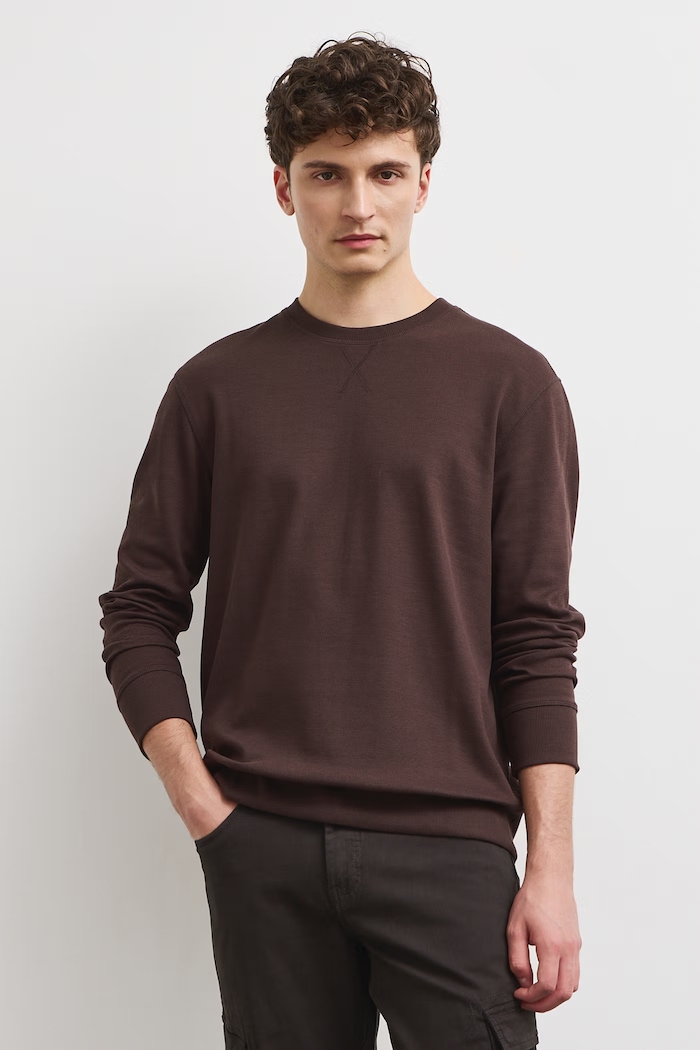 Medicine Longsleeve męski brązowy RW26-BUM051