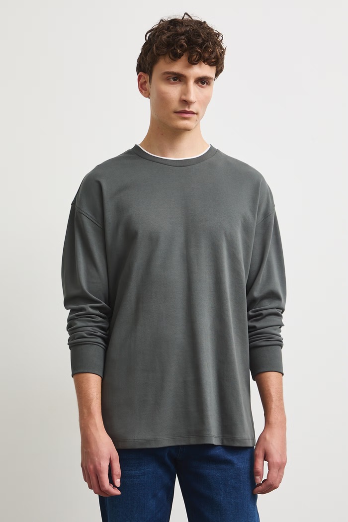 Medicine longsleeve męski bawełniany RW26-BUM302 zielony RW26