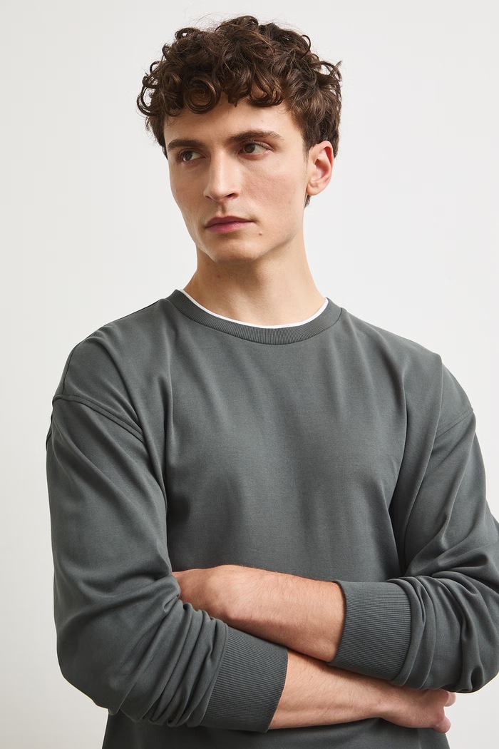 Medicine longsleeve męski bawełniany zielony RW26-BUM302