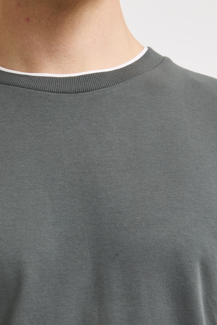 longsleeve męski bawełniany gładki interlock RW26-BUM302 zielony