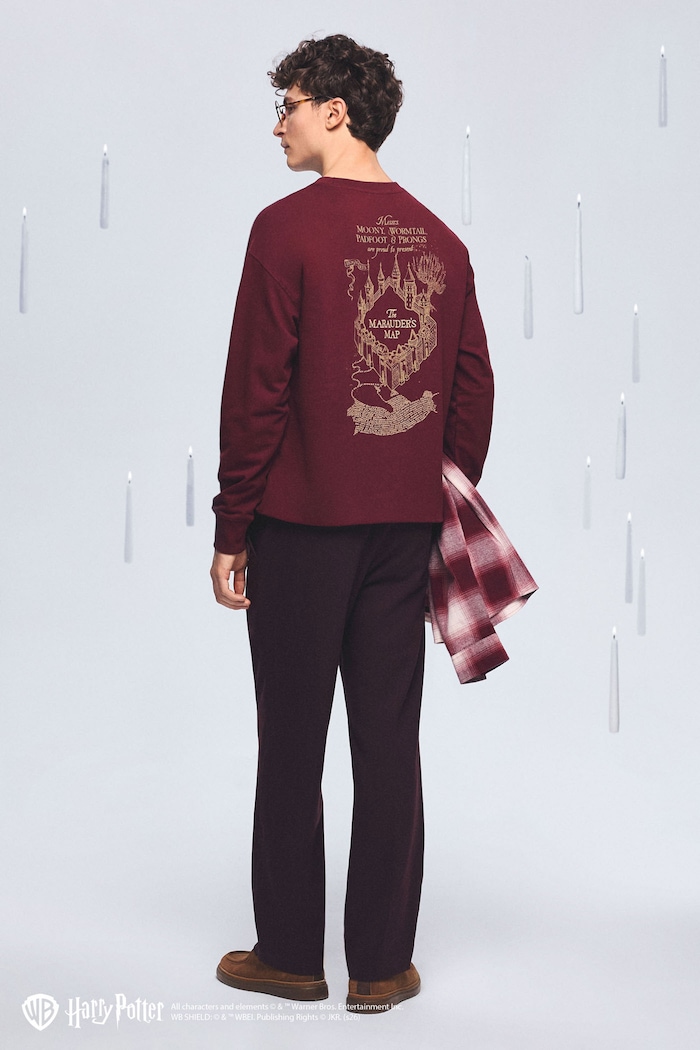 Medicine Longsleeve męski bawełniany bordowy RW26-BUM603
