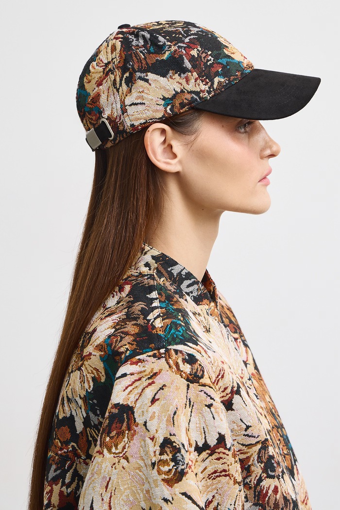 Czapka z daszkiem damska multicolor RW26-CAD302