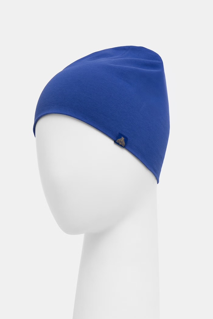 Akcesoria Medicine czapka beanie damska z bawełną RW26-CDD010 niebieski