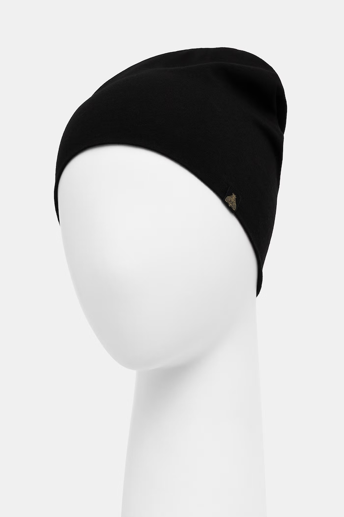 Akcesoria Medicine czapka beanie damska z bawełną RW26-CDD010 czarny