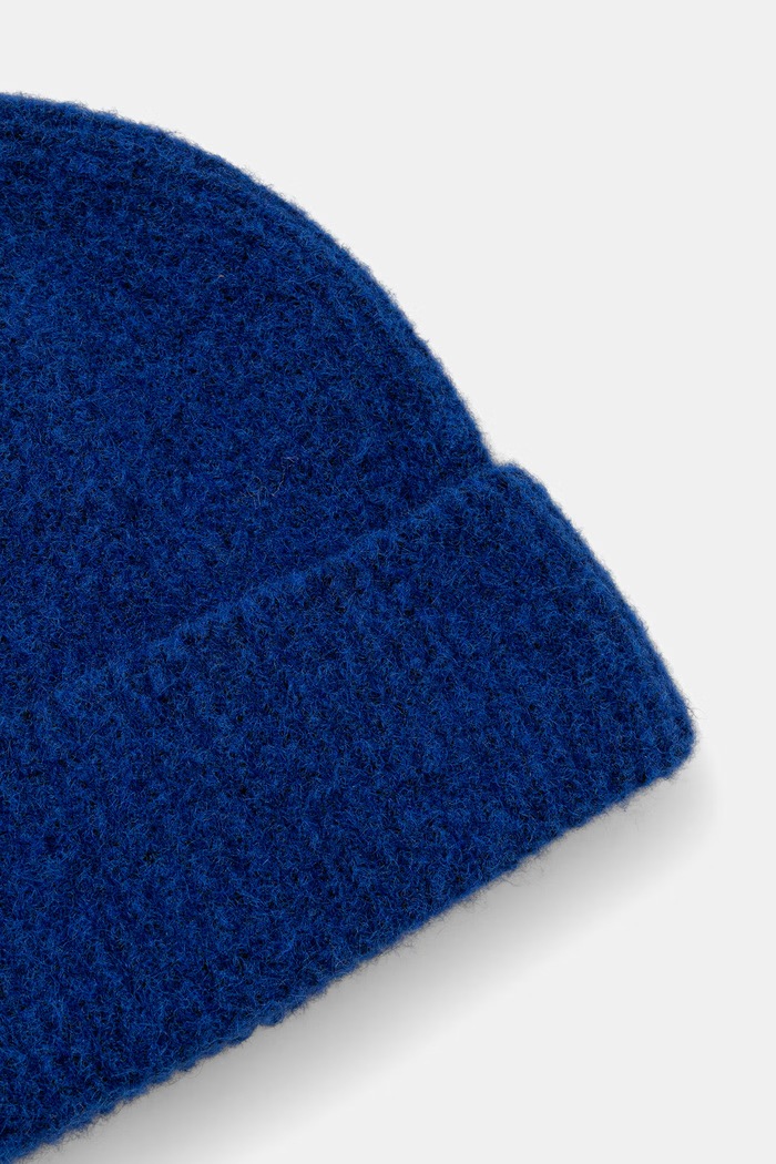 Medicine Czapka beanie damska z dodatkiem wełny RW26-CDD080 niebieski RW26