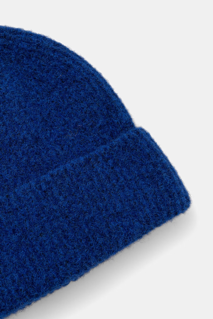 Medicine Czapka beanie damska z dodatkiem wełny RW26-CDD080 niebieski RW26