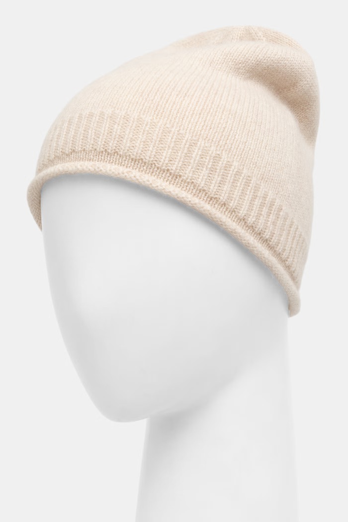 Akcesoria Medicine Czapka beanie damska kaszmirowa RW26-CDD506 beżowy