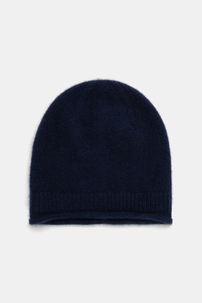 Medicine Czapka beanie damska kaszmirowa granatowy RW26-CDD506