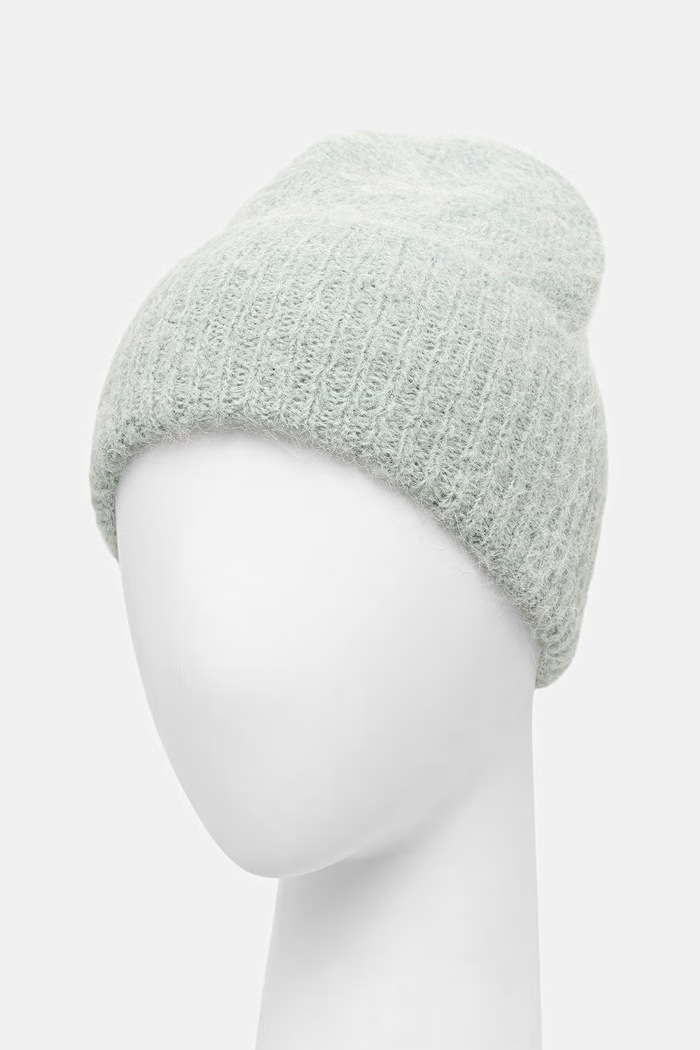 Czapka beanie damska z alpaką Medicine RW26-CDD700 zielony