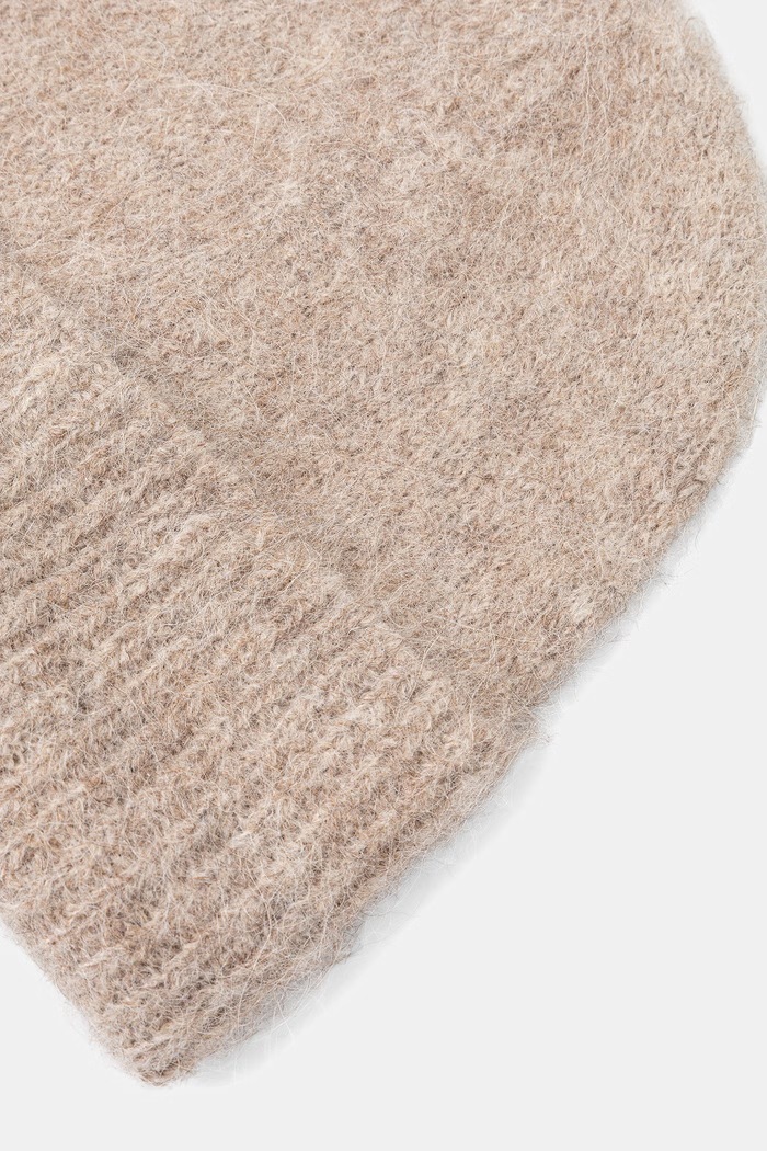 Akcesoria Medicine Czapka beanie damska z wełną RW26-CDD700 beżowy