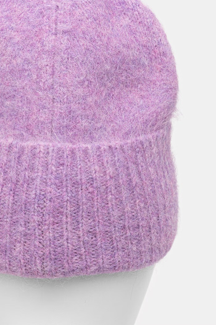 Czapka beanie damska z wełną Medicine fioletowy RW26-CDD700