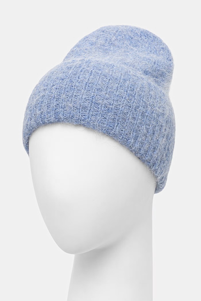 Czapka beanie damska z wełną Medicine RW26-CDD700 niebieski