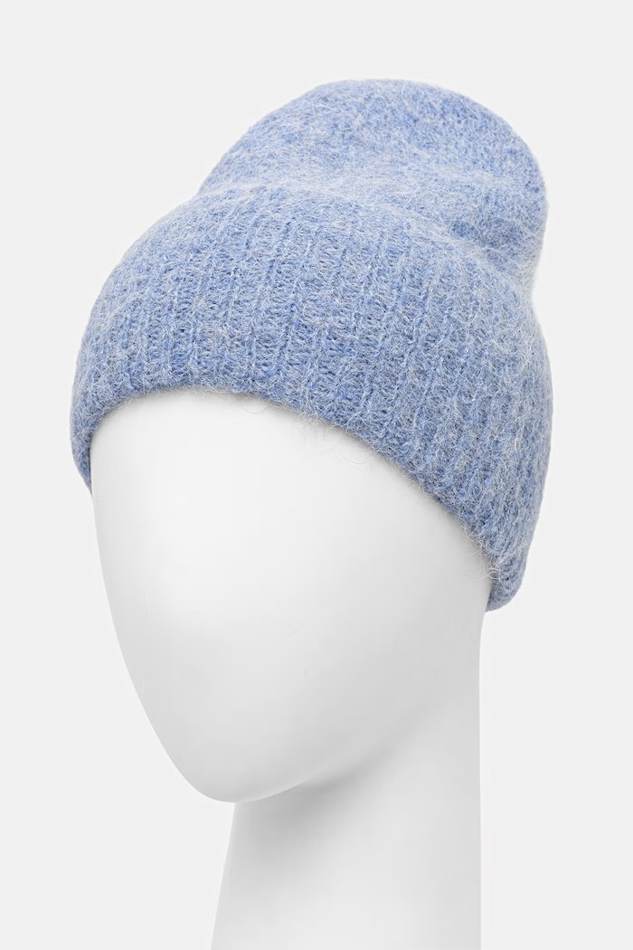 Czapka beanie damska z wełną Medicine RW26-CDD700 niebieski