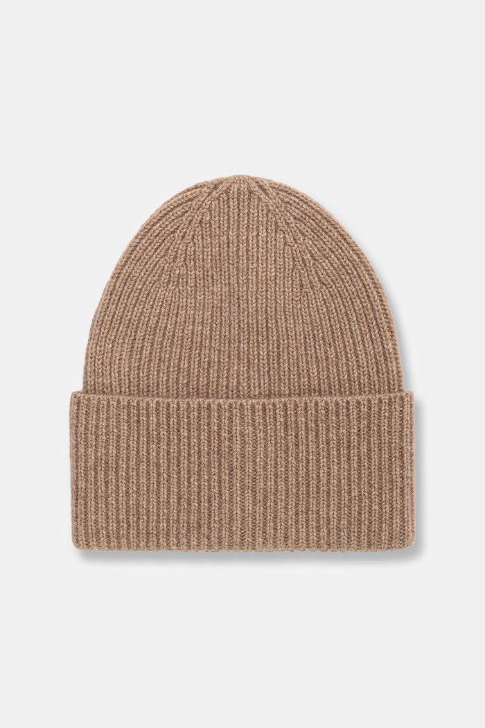 Medicine Czapka beanie damska kaszmirowa beżowy RW26-CDD703