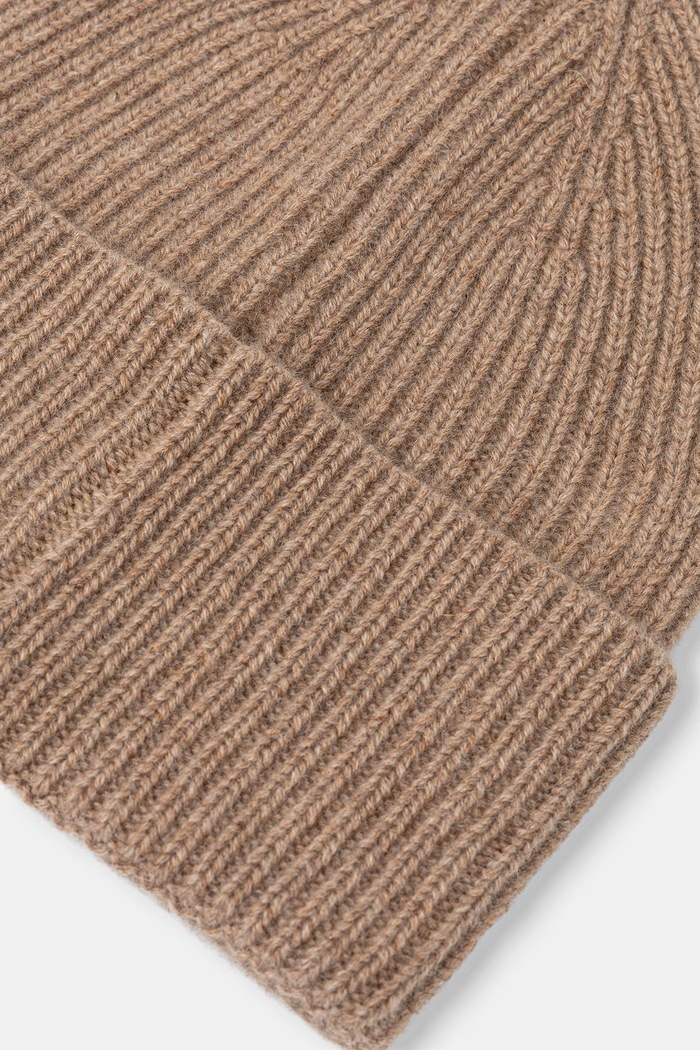 Akcesoria Medicine Czapka beanie damska kaszmirowa RW26-CDD703 beżowy