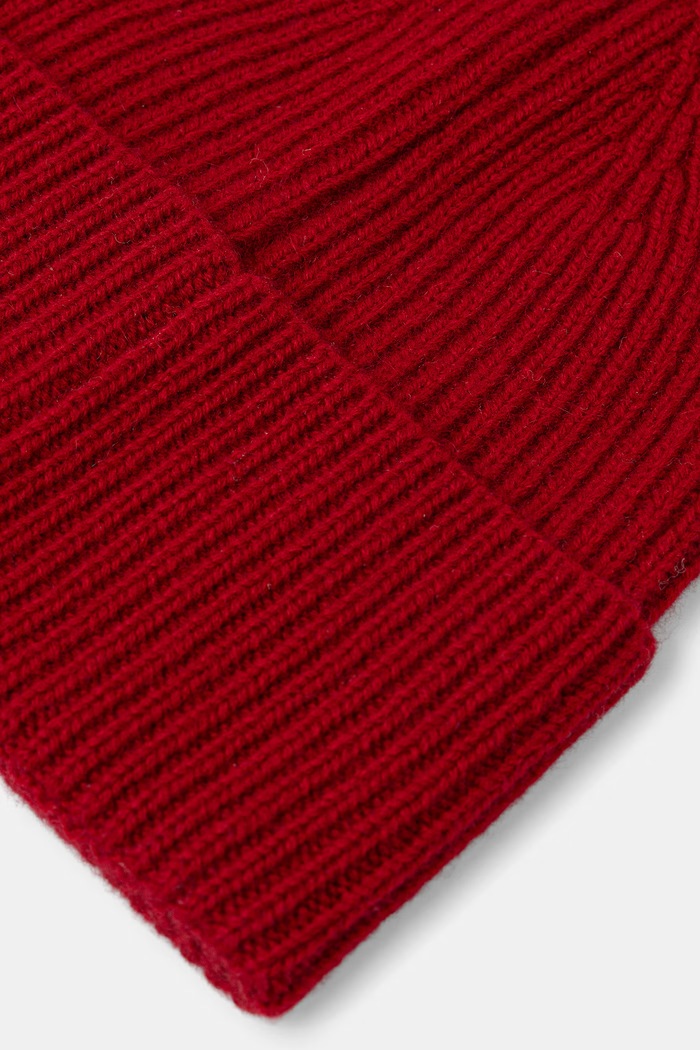 Akcesoria Medicine Czapka beanie damska kaszmirowa RW26-CDD703 czerwony