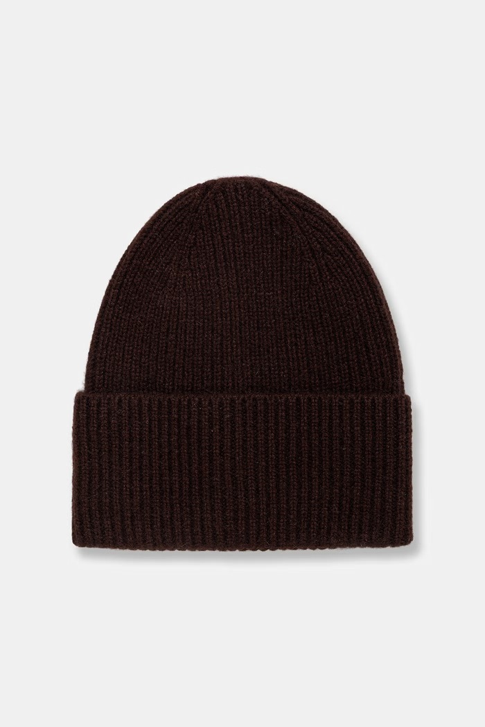 Medicine Czapka beanie damska kaszmirowa brązowy RW26-CDD703
