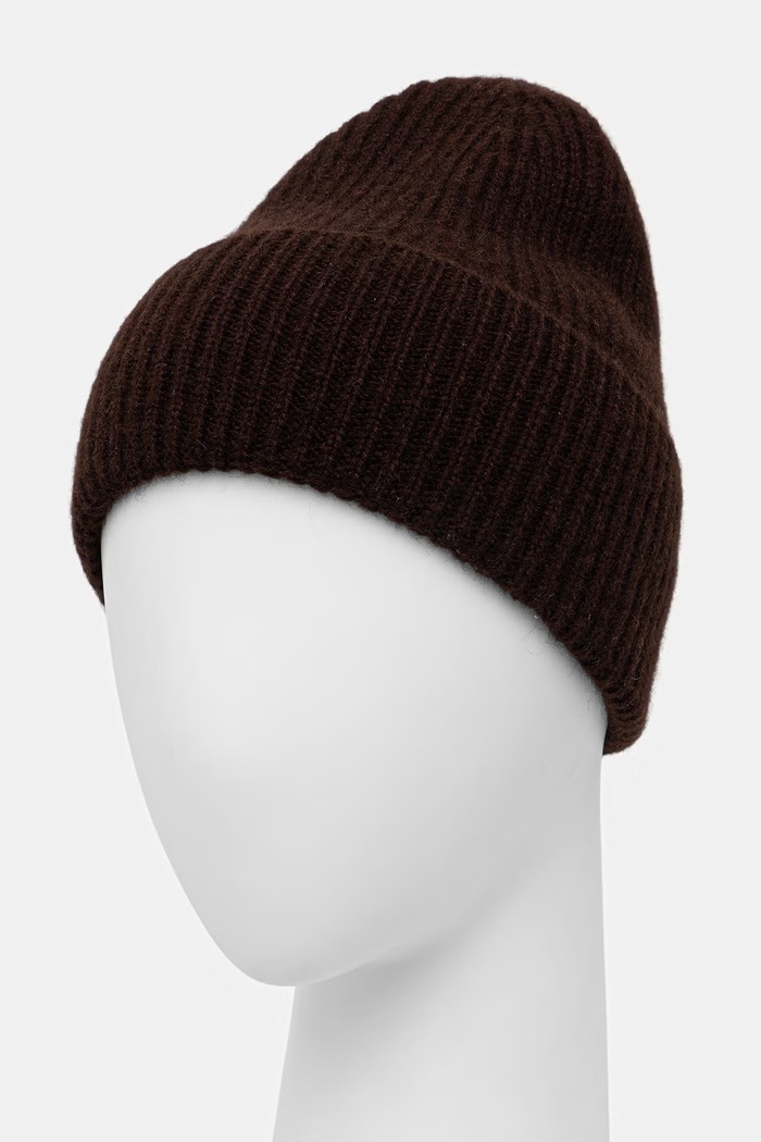 Medicine Czapka beanie damska kaszmirowa RW26-CDD703 brązowy RW26