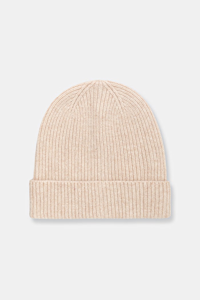 Medicine Czapka beanie damska z wełny merino beżowy RW26-CDD710