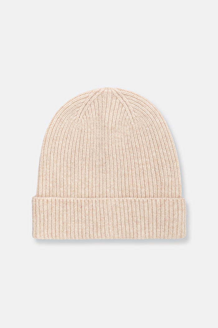 Medicine Czapka beanie damska z wełny merino beżowy RW26-CDD710