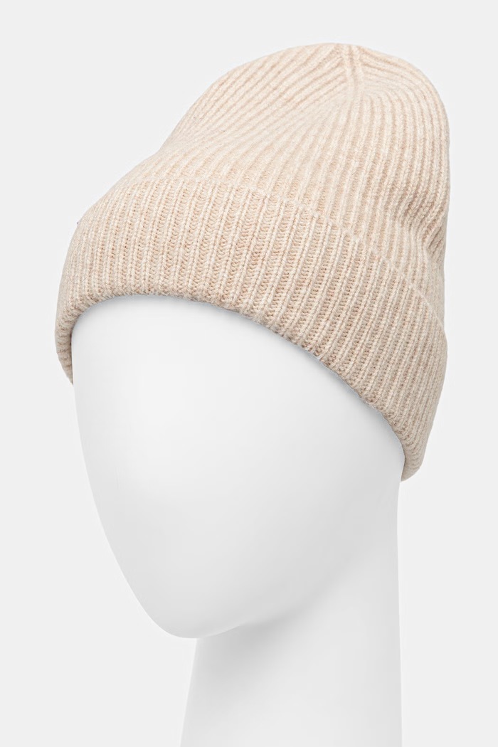 Medicine Czapka beanie damska z wełny merino RW26-CDD710 beżowy RW26