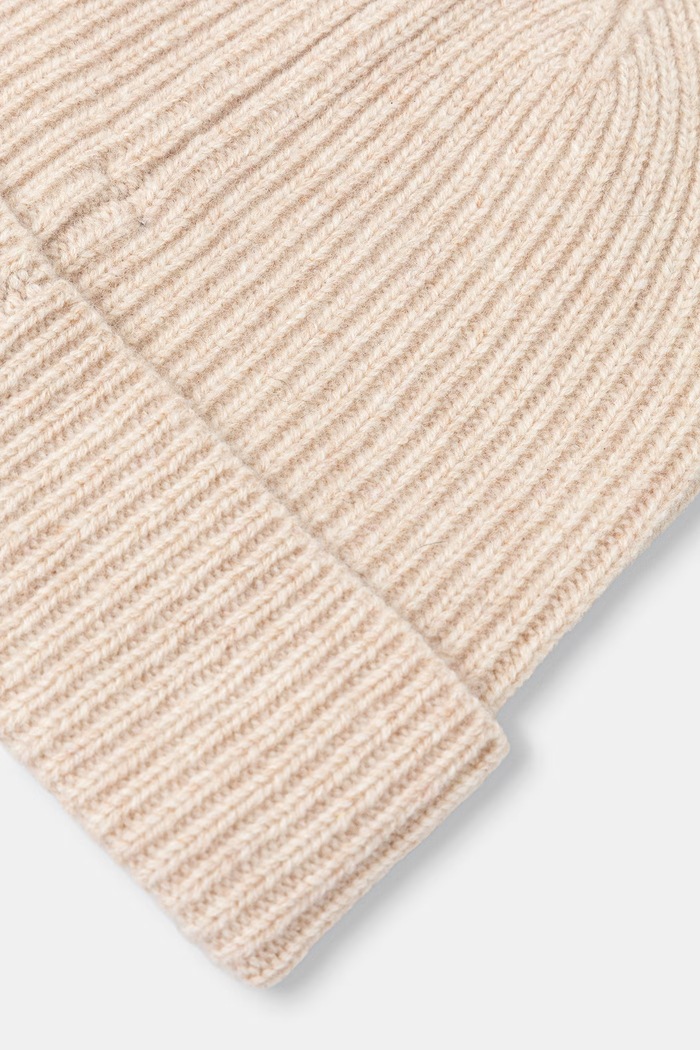 Akcesoria Medicine Czapka beanie damska z wełny merino RW26-CDD710 beżowy