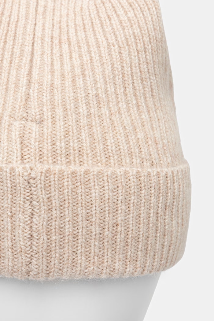 Czapka beanie damska z wełny merino Medicine RW26-CDD710 beżowy