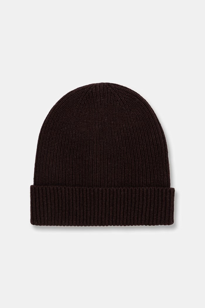 Medicine Czapka beanie damska z wełny merino brązowy RW26-CDD710