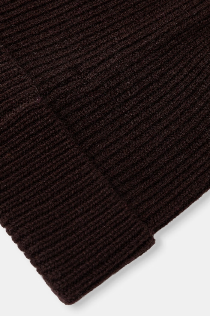 Akcesoria Medicine Czapka beanie damska z wełny merino RW26-CDD710 brązowy