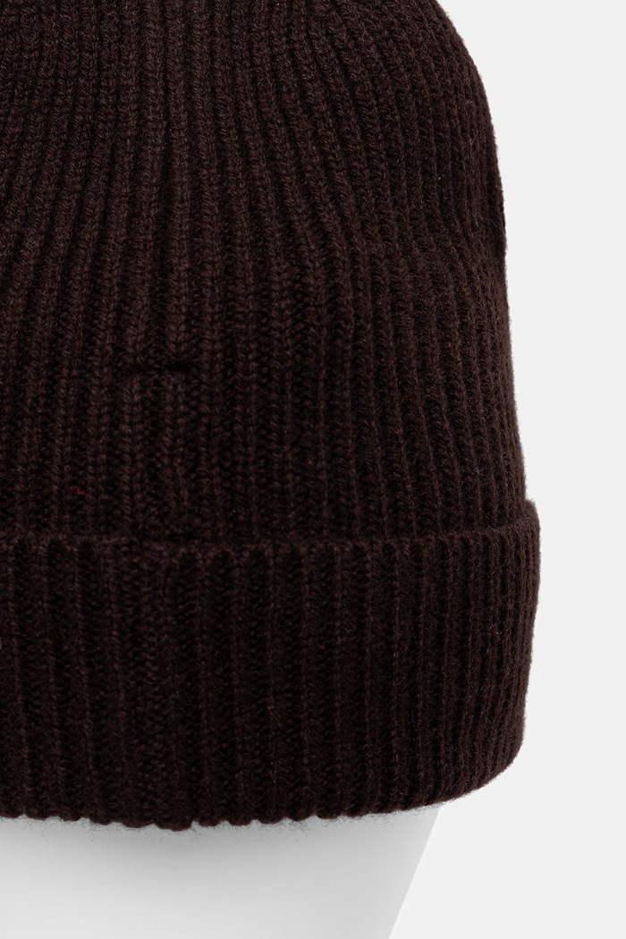 Czapka beanie damska z wełny merino Medicine RW26-CDD710 brązowy