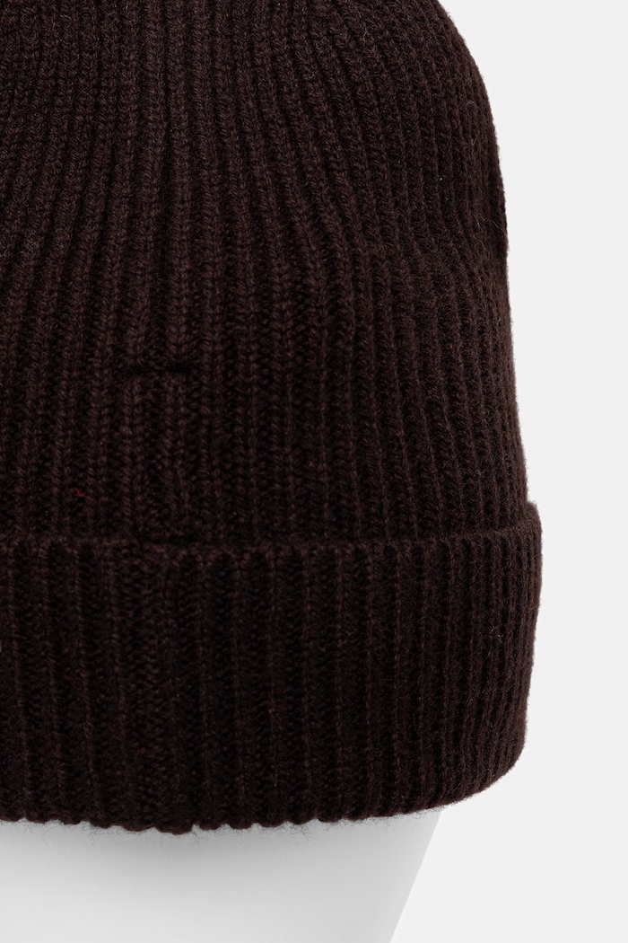 Czapka beanie damska z wełny merino Medicine RW26-CDD710 brązowy