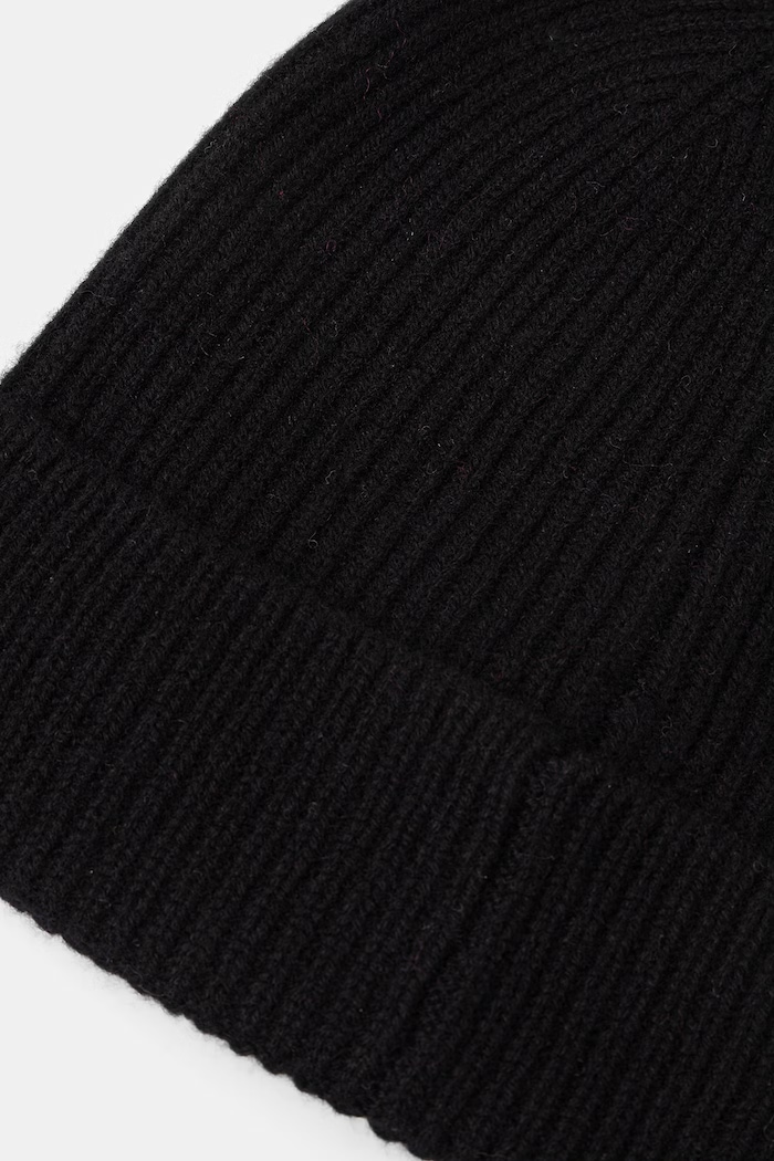 Akcesoria Medicine Czapka beanie damska z wełny merino RW26-CDD710 czarny
