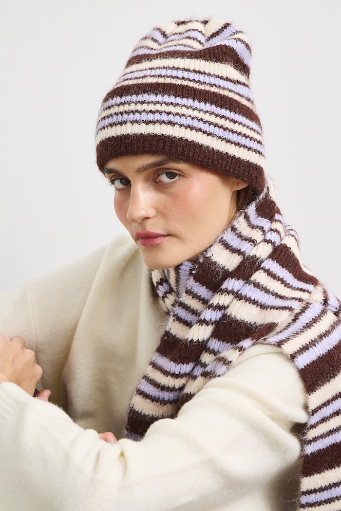 Medicine Czapka beanie damska z dodatkiem wełny multicolor RW26-CDD714