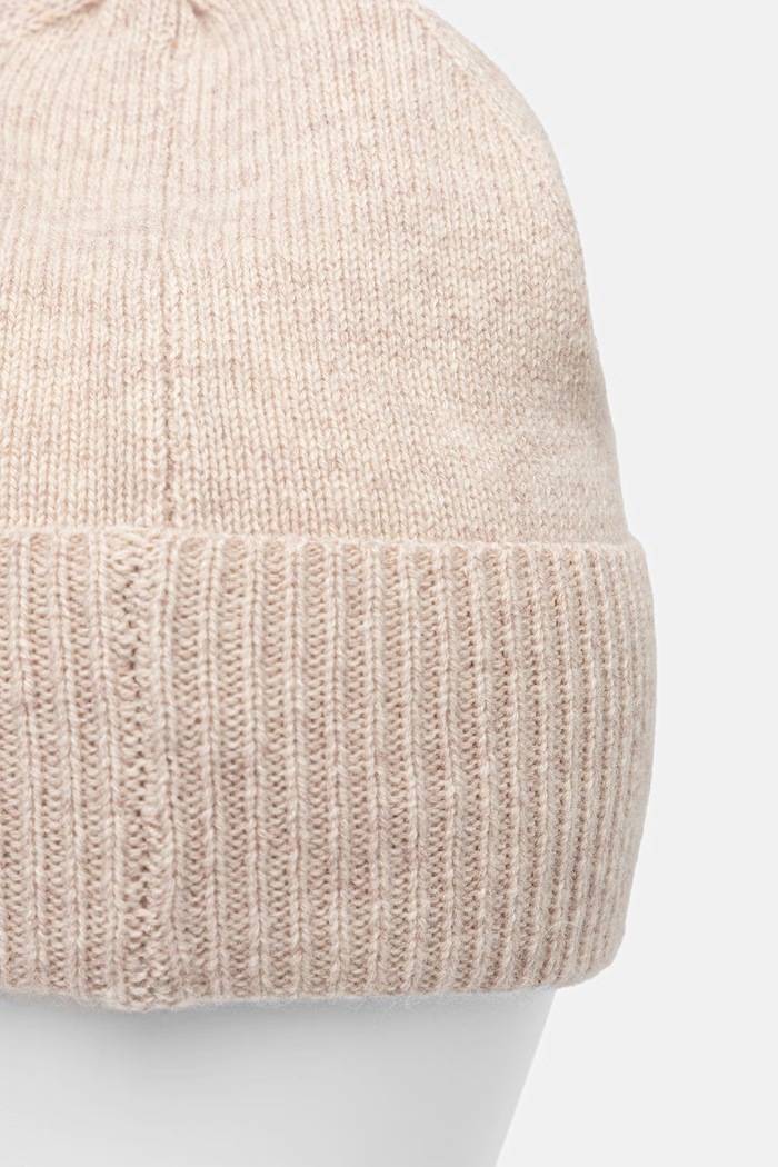 Czapka beanie damska wełniana Medicine beżowy RW26-CDD716