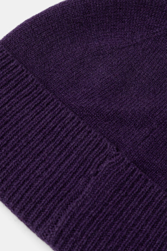 Akcesoria Medicine Czapka beanie damska wełniana RW26-CDD716 fioletowy