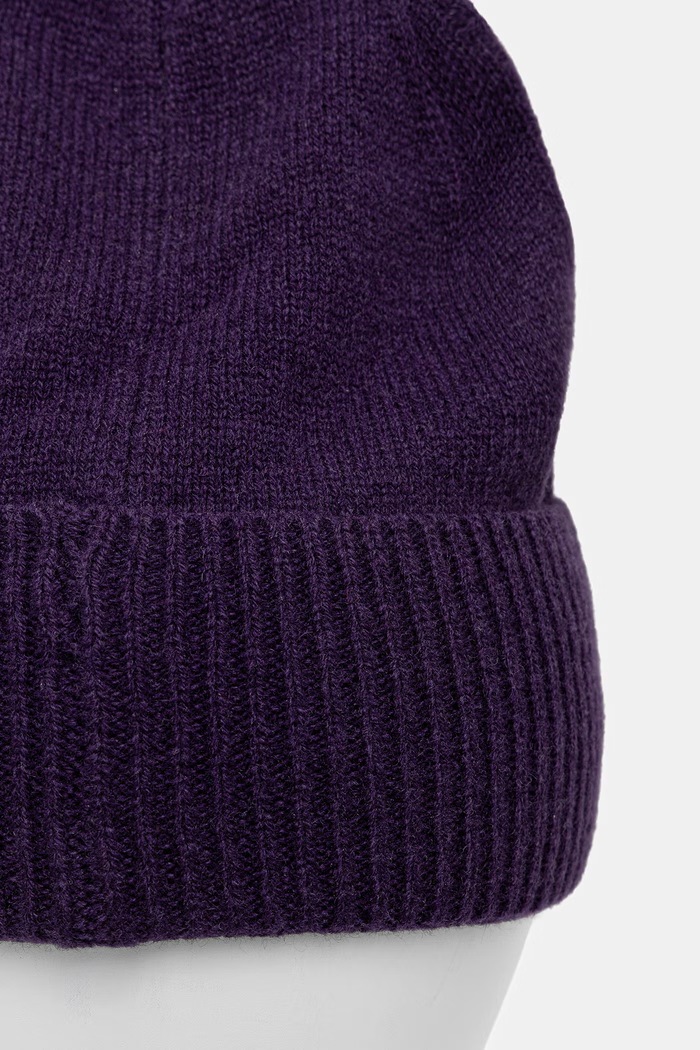 Czapka beanie damska wełniana Medicine RW26-CDD716 fioletowy