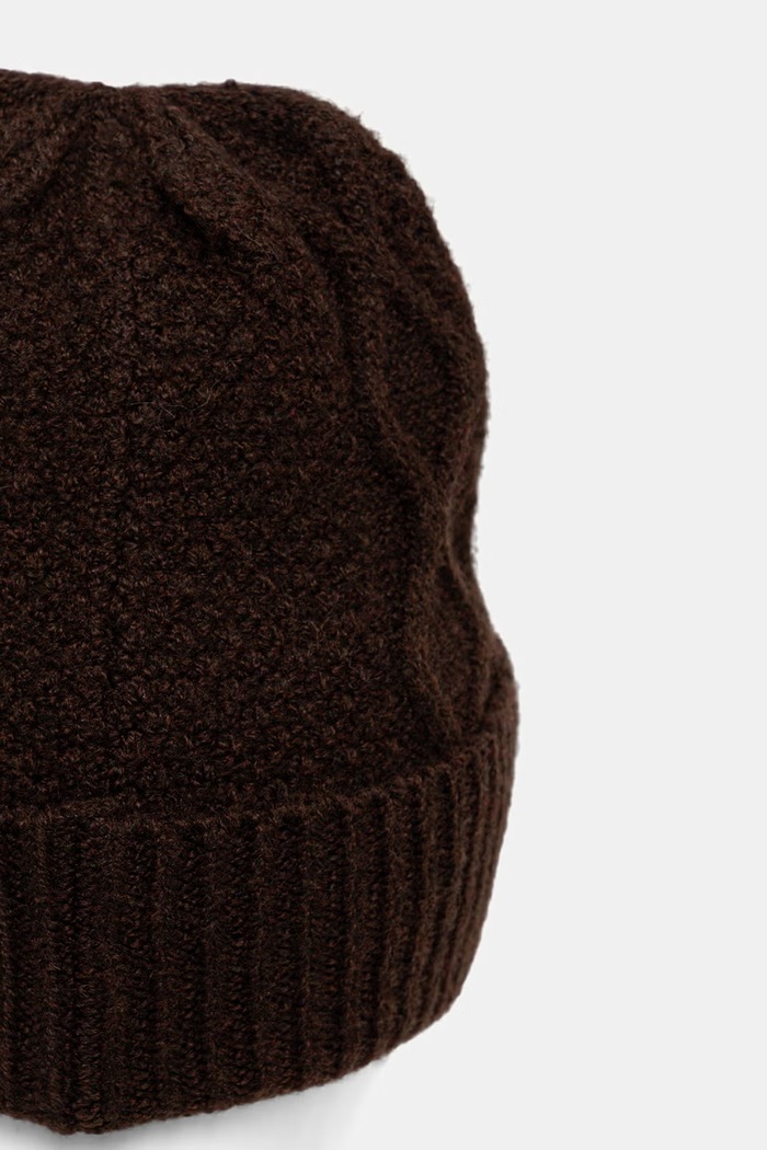 Akcesoria Medicine Czapka beanie damska RW26-CDD806 brązowy