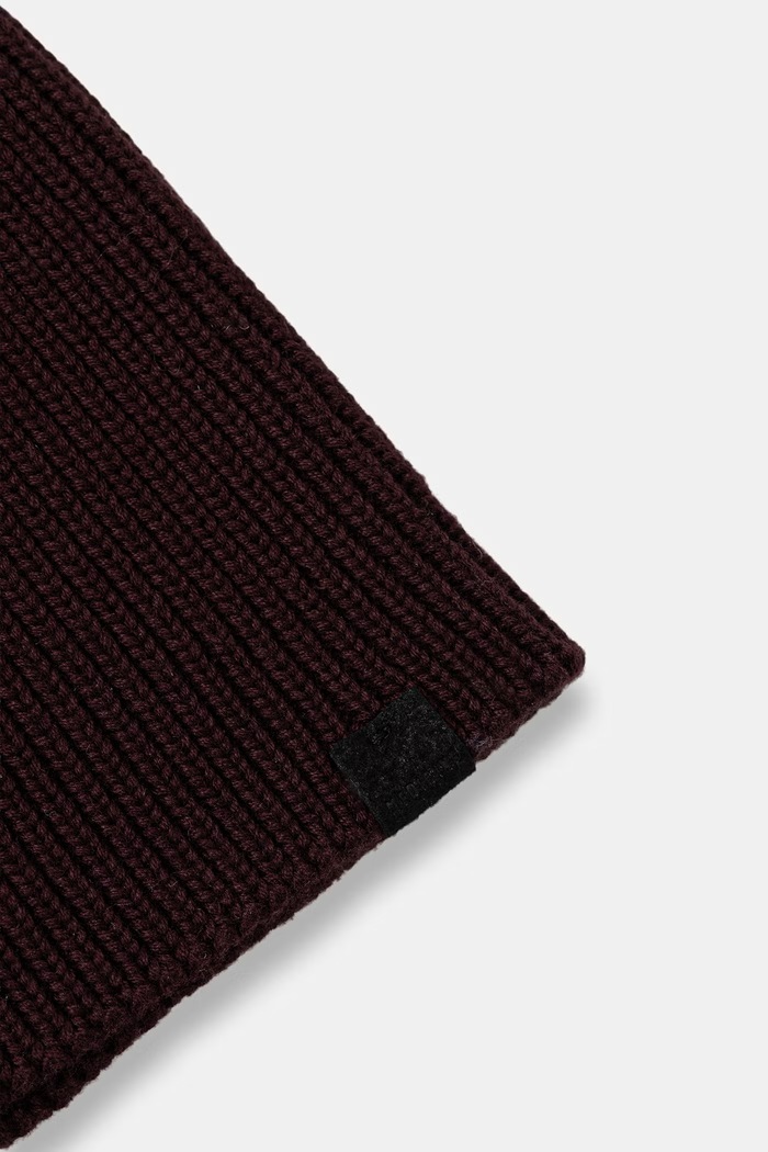 Akcesoria Medicine Czapka beanie męska z bawełną RW26-CDM051 bordowy